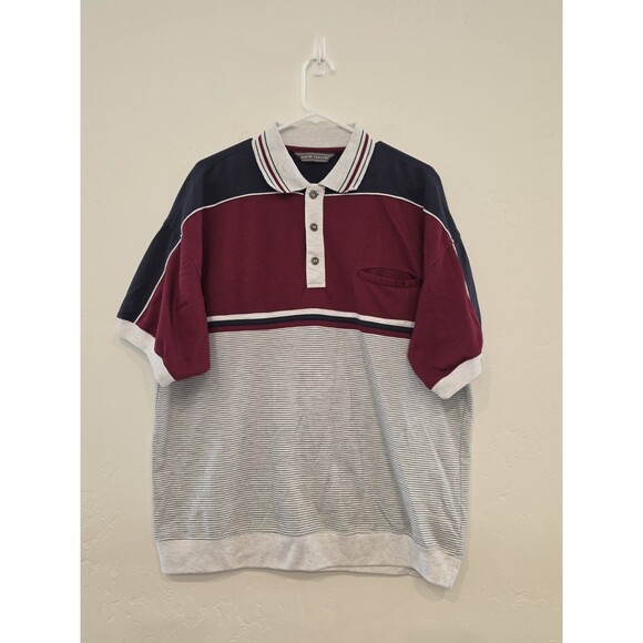 David Taylor Other - David Taylor Men's Striped Golf Polo Shirt Size 2XL